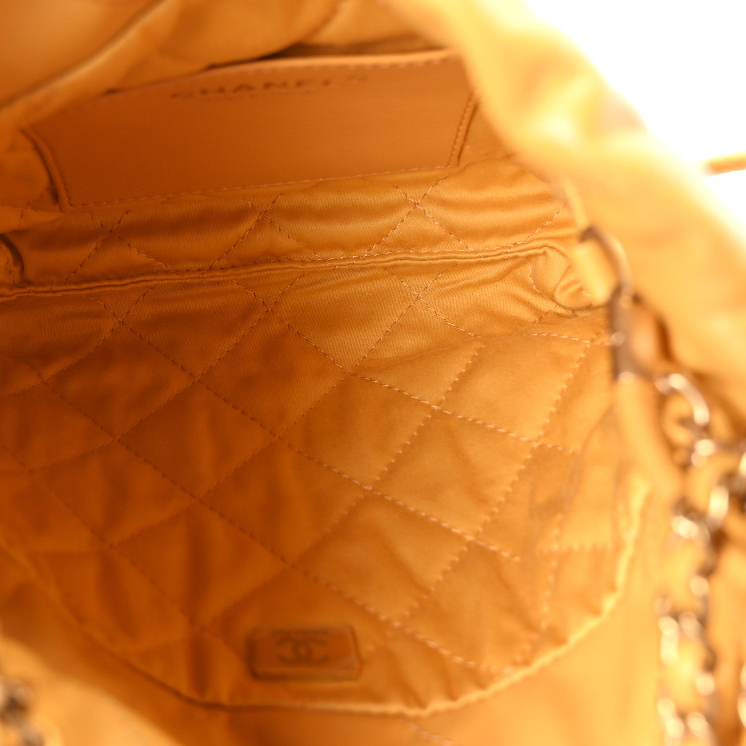 Chanel Shiny Calfskin Quilted Mini Chanel 22 Yellow 5 of 10