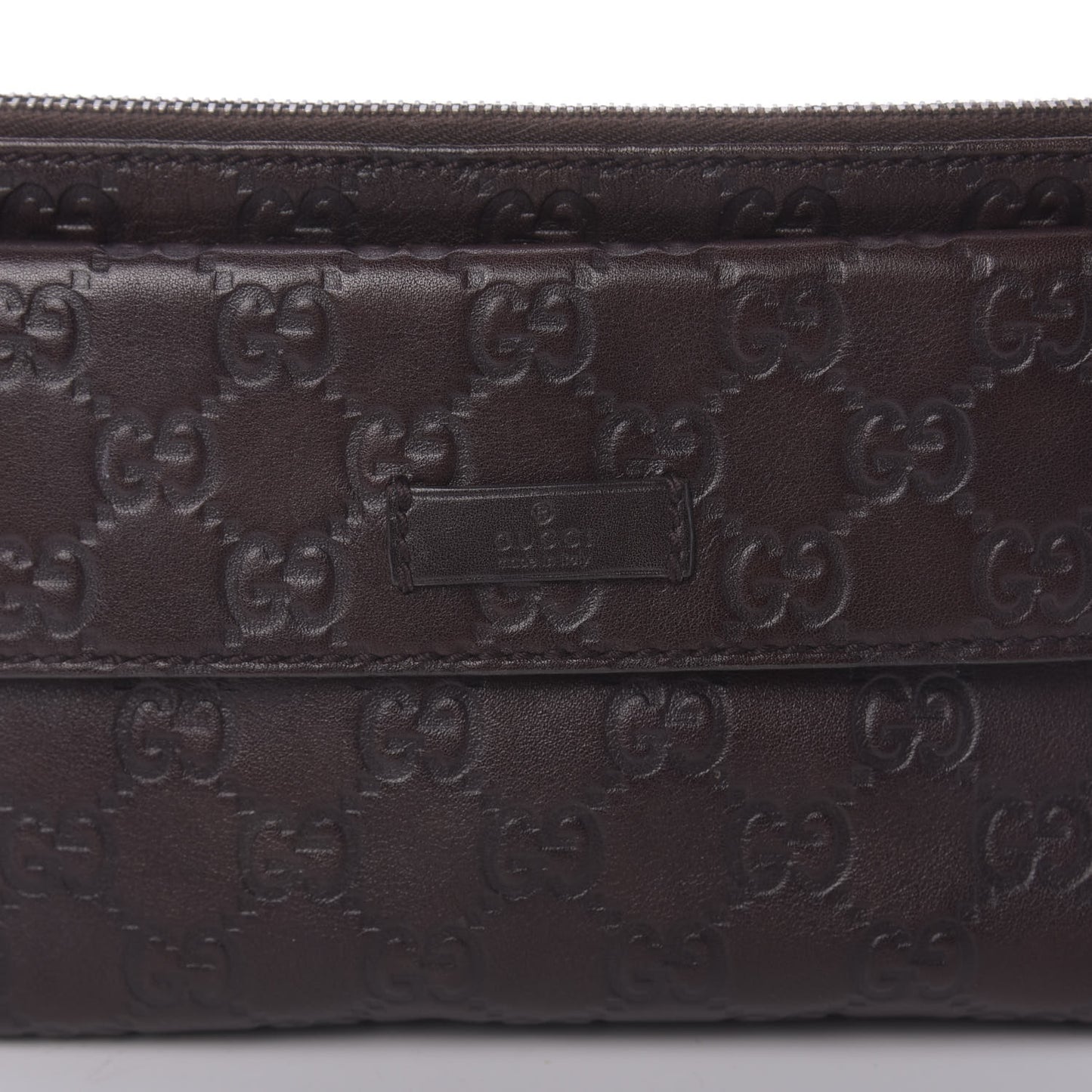Guccissima Waist Belt Bag Dark Brown