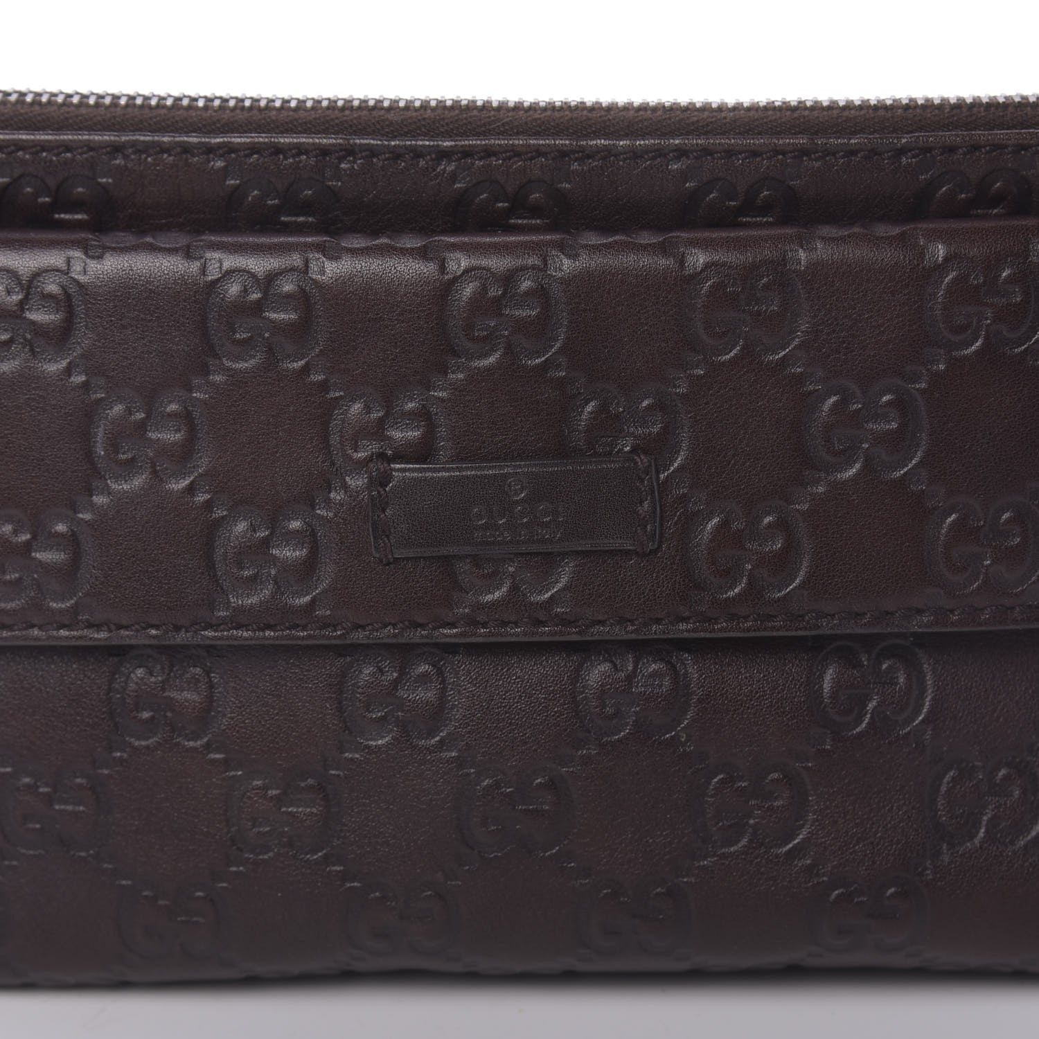 Gucci Guccissima Waist Belt Bag Dark Brown 10 of 10
