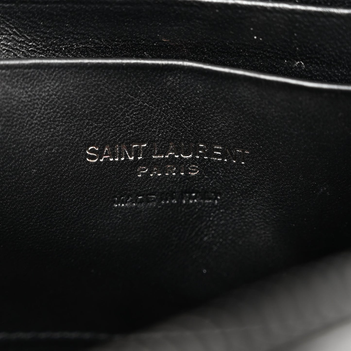 Patent Calfskin Matelasse Monogram Mini Lou Camera Bag Black