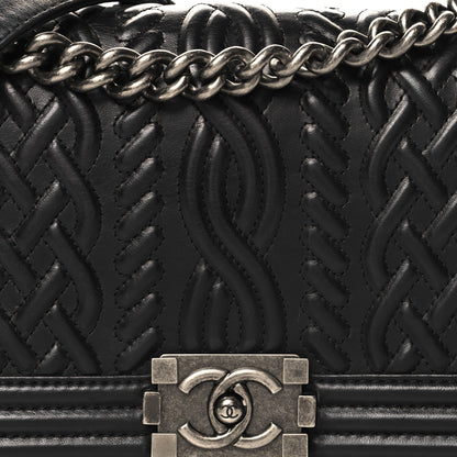 Chanel Lambskin Medium Celtic Boy Flap Black 8 of 13