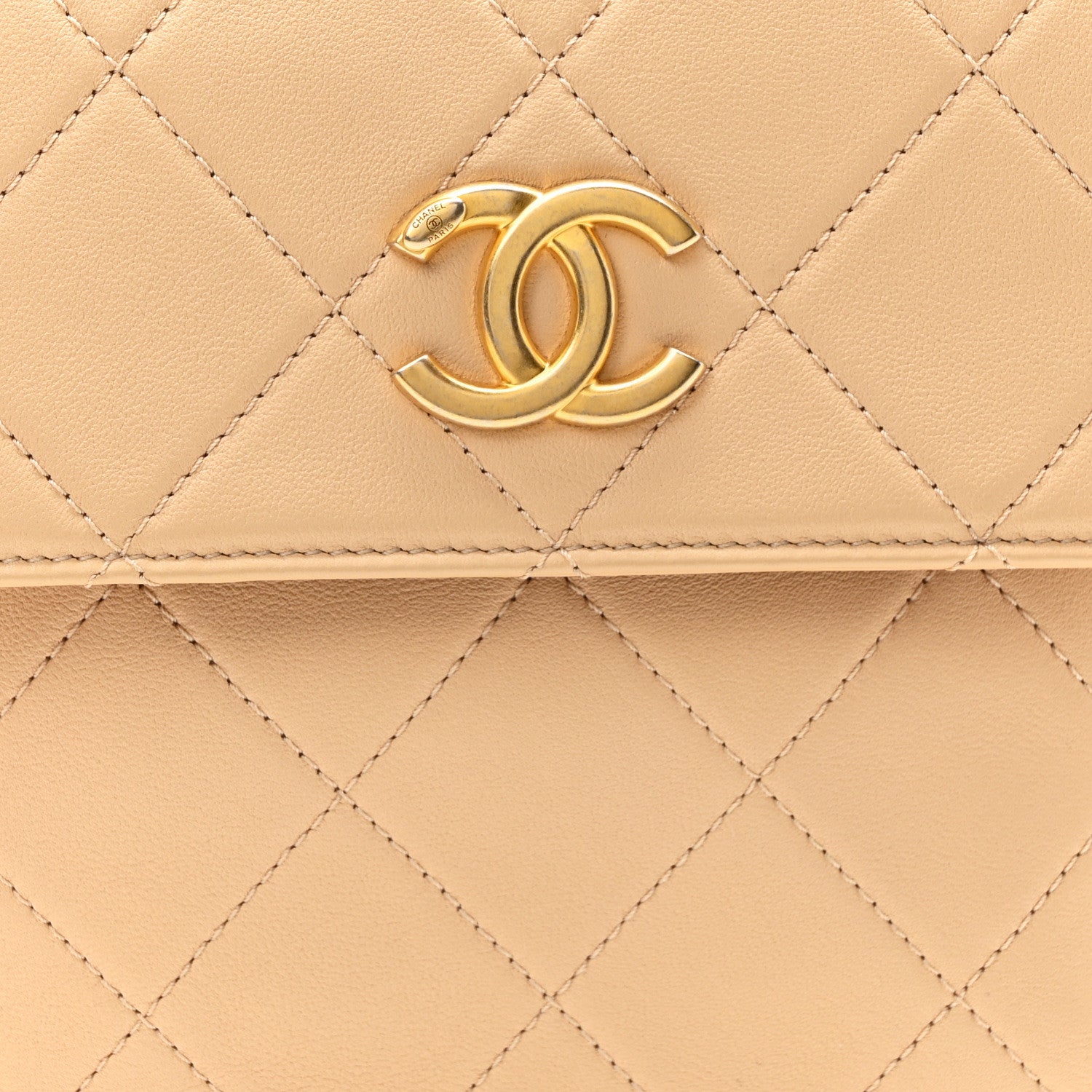 Chanel Calfskin Quilted Pearl Small Hobo Bag Beige 8 of 10