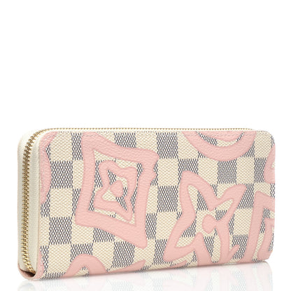 Louis Vuitton Damier Azur Tahitienne Clemence Wallet 3 of 6