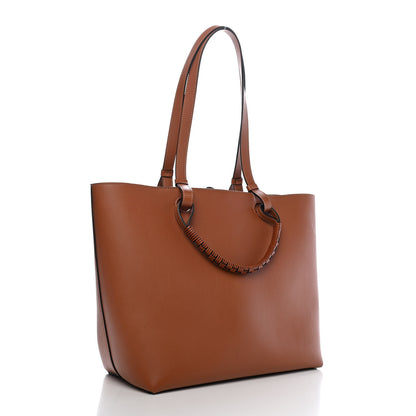Loewe Smooth Calfskin Small Anagram Tote Tan 2 of 8