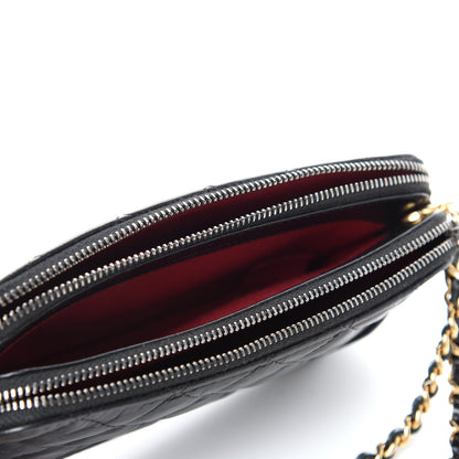 Chanel Aged Calfskin Quilted Small Gabrielle Clutch With Chain Black 5 of 11