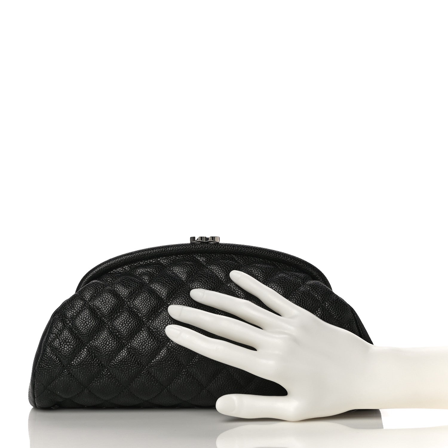 Chanel Caviar Quilted Timeless Clutch Black 3 of 12