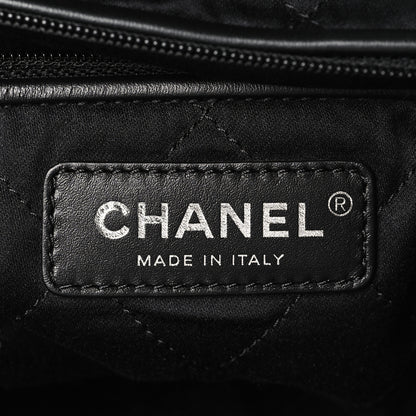 Chanel Shiny Calfskin Quilted Chanel 22 Backpack So Black 6 of 9