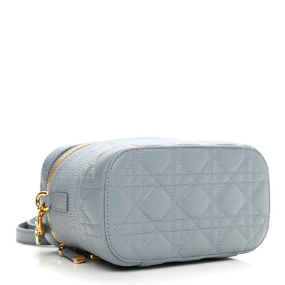 Christian Dior Lambskin Cannage Small Diortravel Vanity Case Cloud Blue 4 of 9