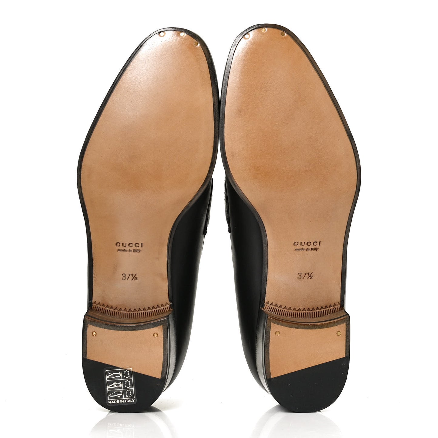 Calfskin Web Interlocking G Tassel Loafers 37.5 Black
