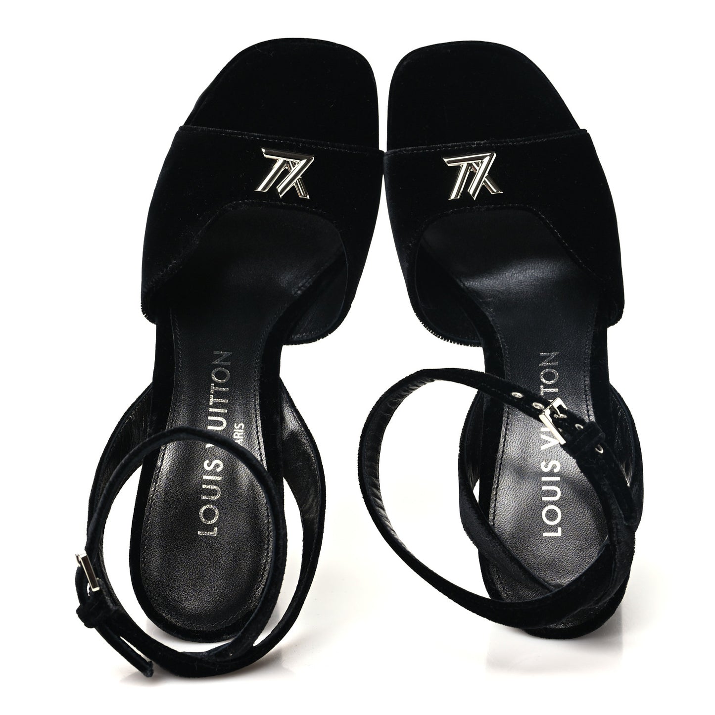 Calfskin Maya Platform Sandals 36 Black