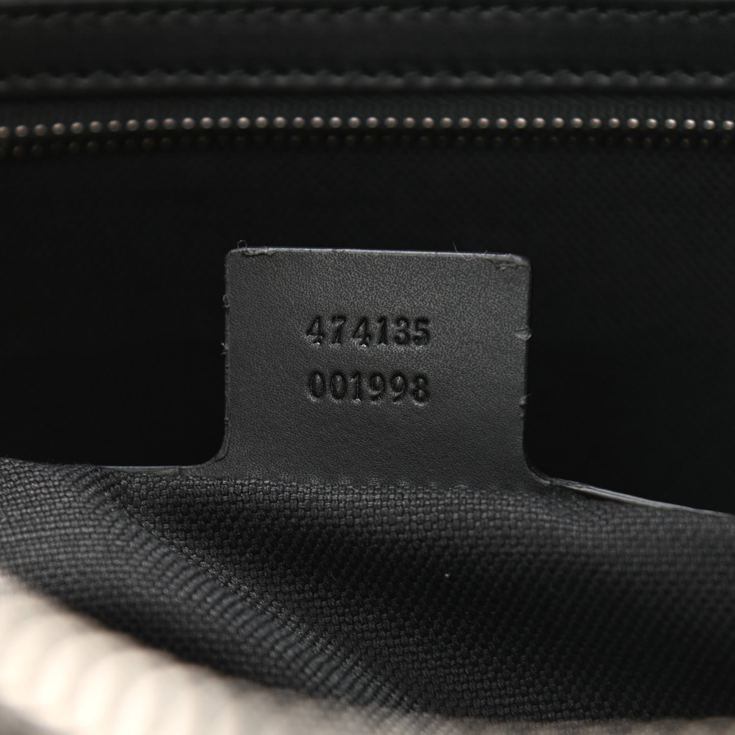 GG Supreme Monogram Appia Calfskin Web Briefcase Black