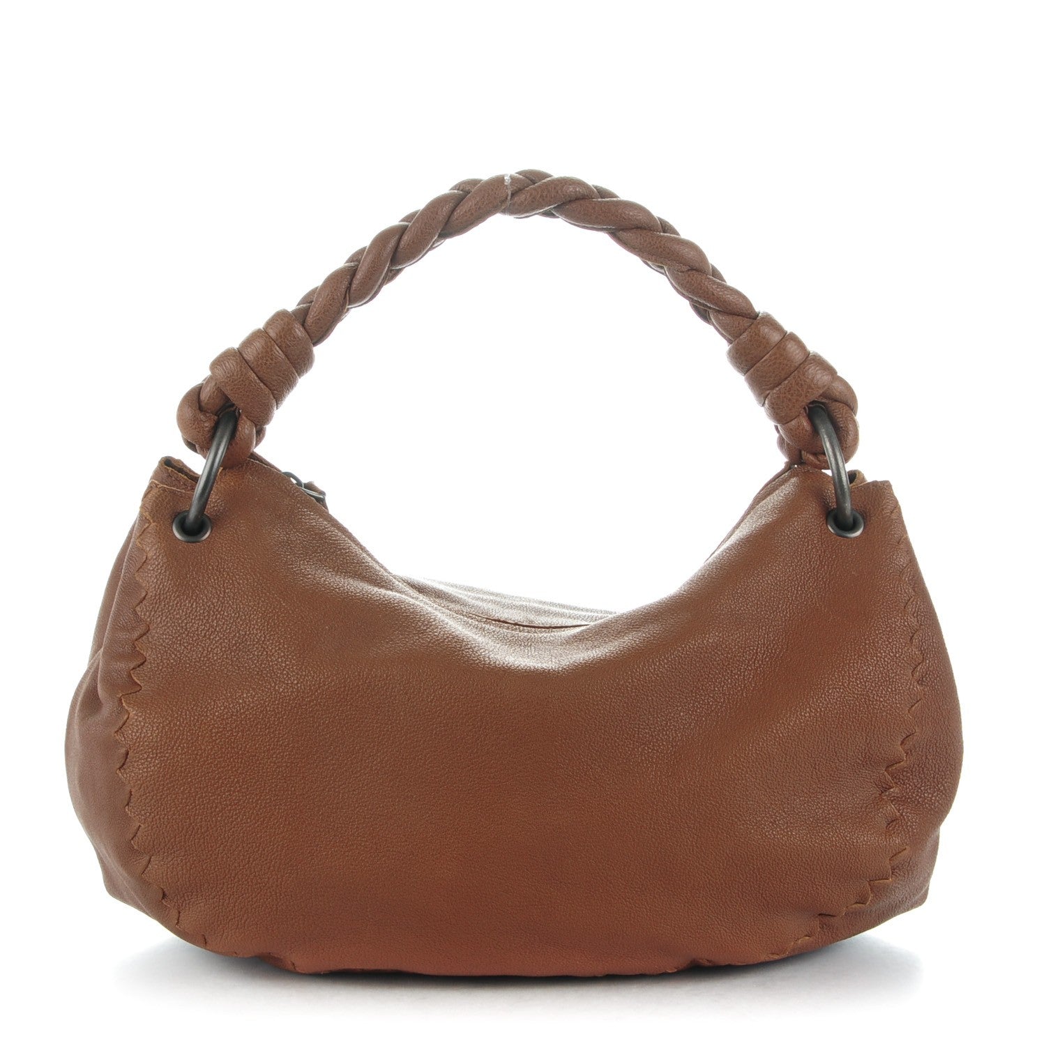 Bottega Veneta Goatskin Braided Zip Hobo Noce 1 of 8