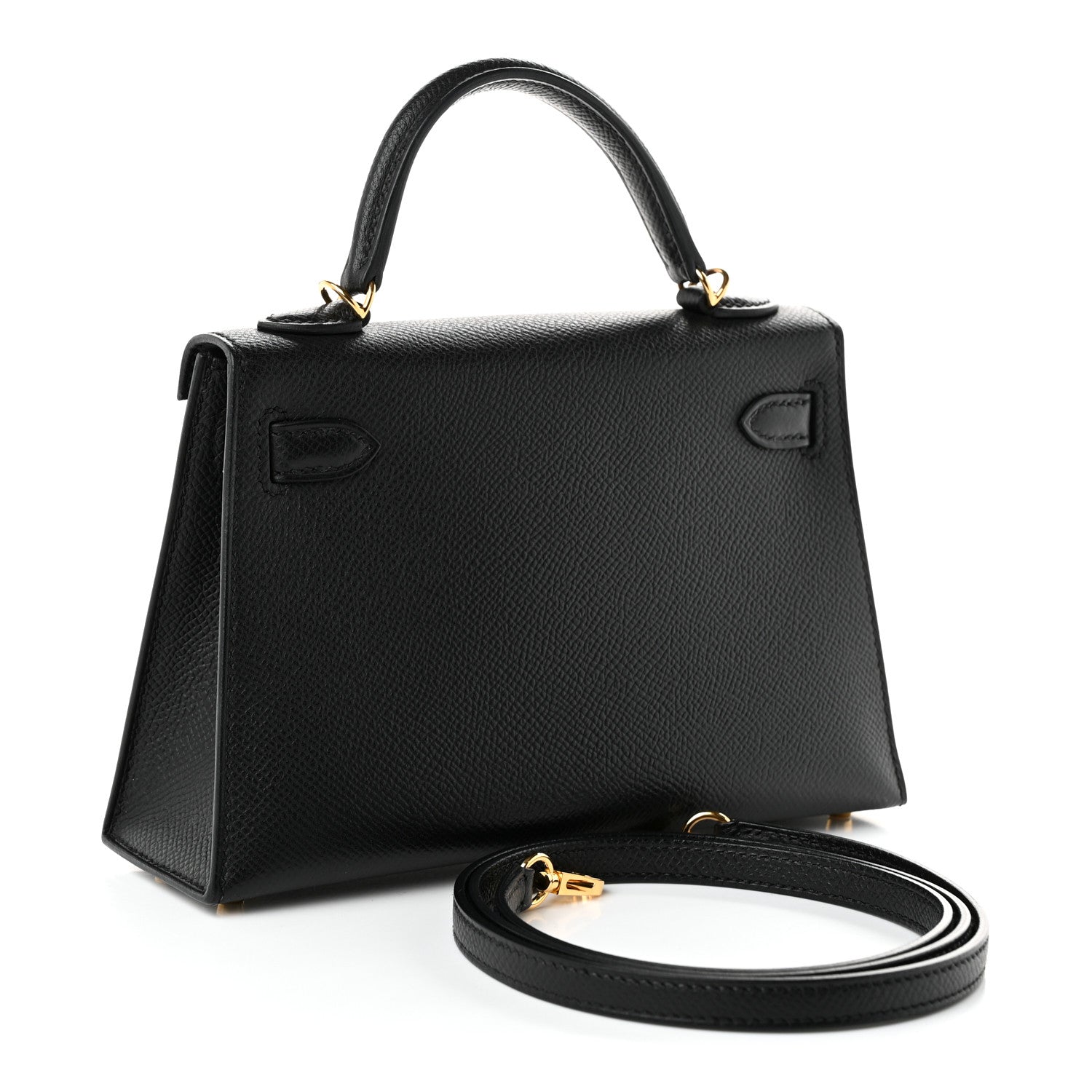 Hermes Epsom Mini Kelly Sellier 20 Black Black 2 of 10