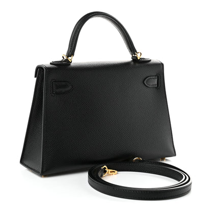 Hermes Epsom Mini Kelly Sellier 20 Black Black 2 of 10