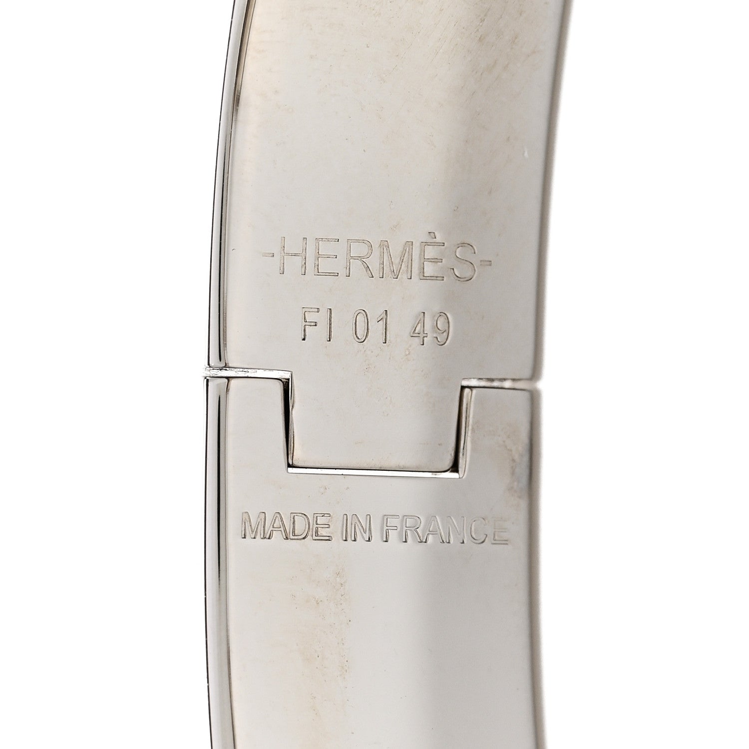 Hermes Matte Enamel Narrow Clic Clac HH Bracelet T5 Bleu Mediterranean 4 of 5