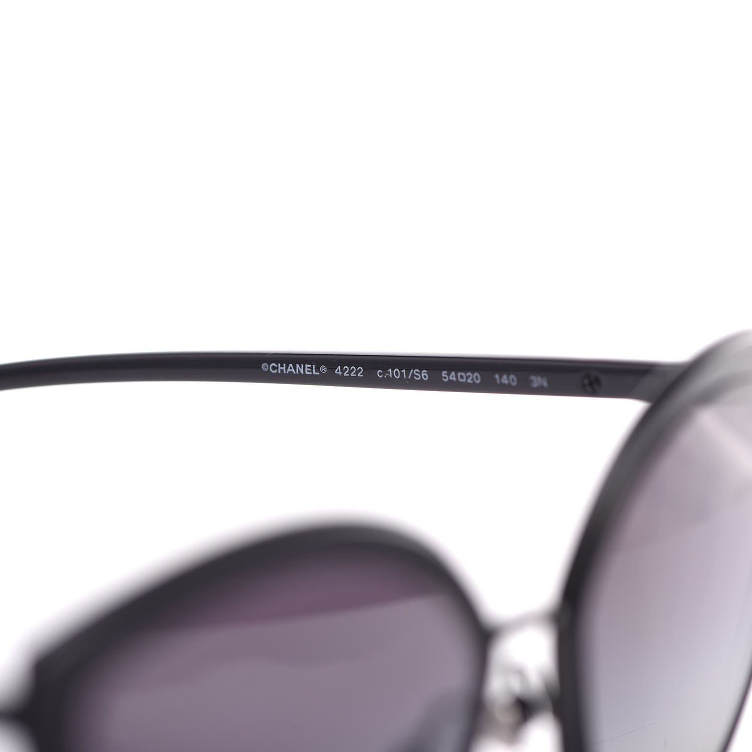 Chanel Cat Eye Sunglasses 4222 Black 5 of 7