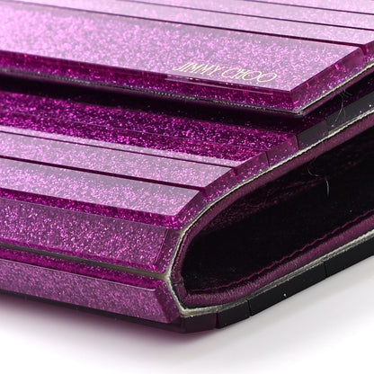 Jimmy Choo Acrylic Glitter Sweetie Clutch Peony Pink 10 of 20