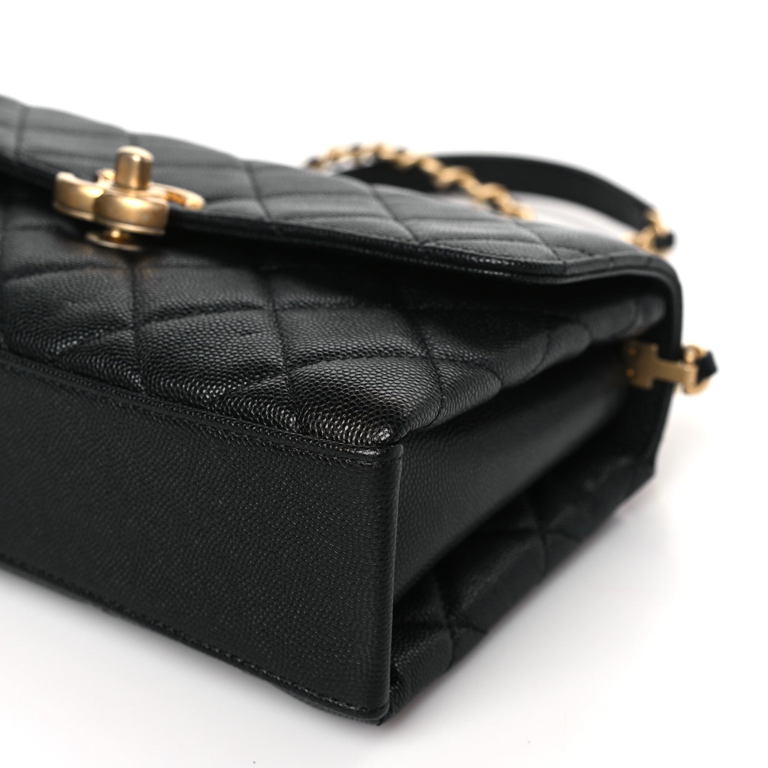 Chanel Caviar Quilted Medium Carry Me Top Handle Flap Black 9 of 9