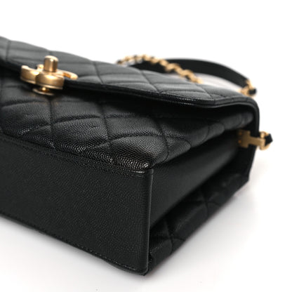 Chanel Caviar Quilted Medium Carry Me Top Handle Flap Black 9 of 9