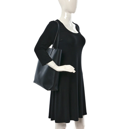 Saint Laurent Calfskin Medium Shopping Tote Black 2 of 15
