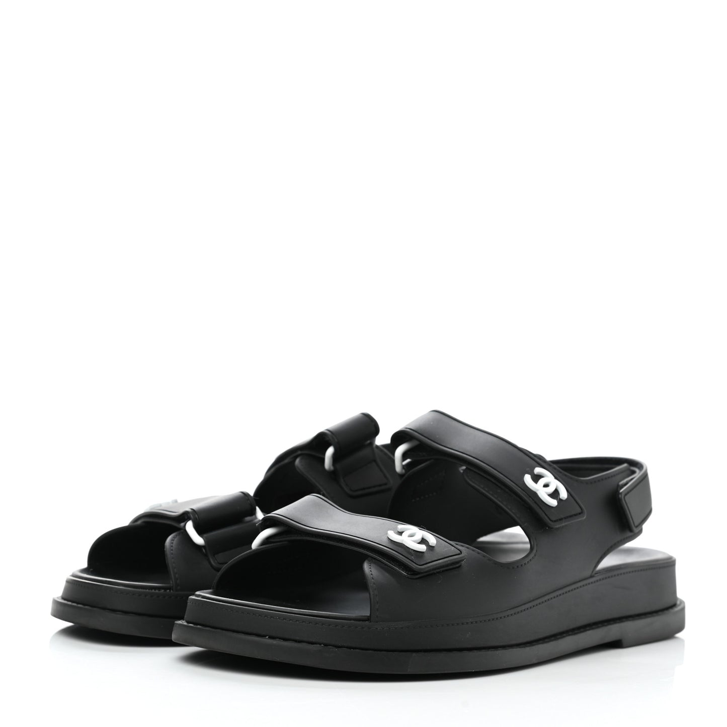 Rubber CC Dad Sandals 38 Black
