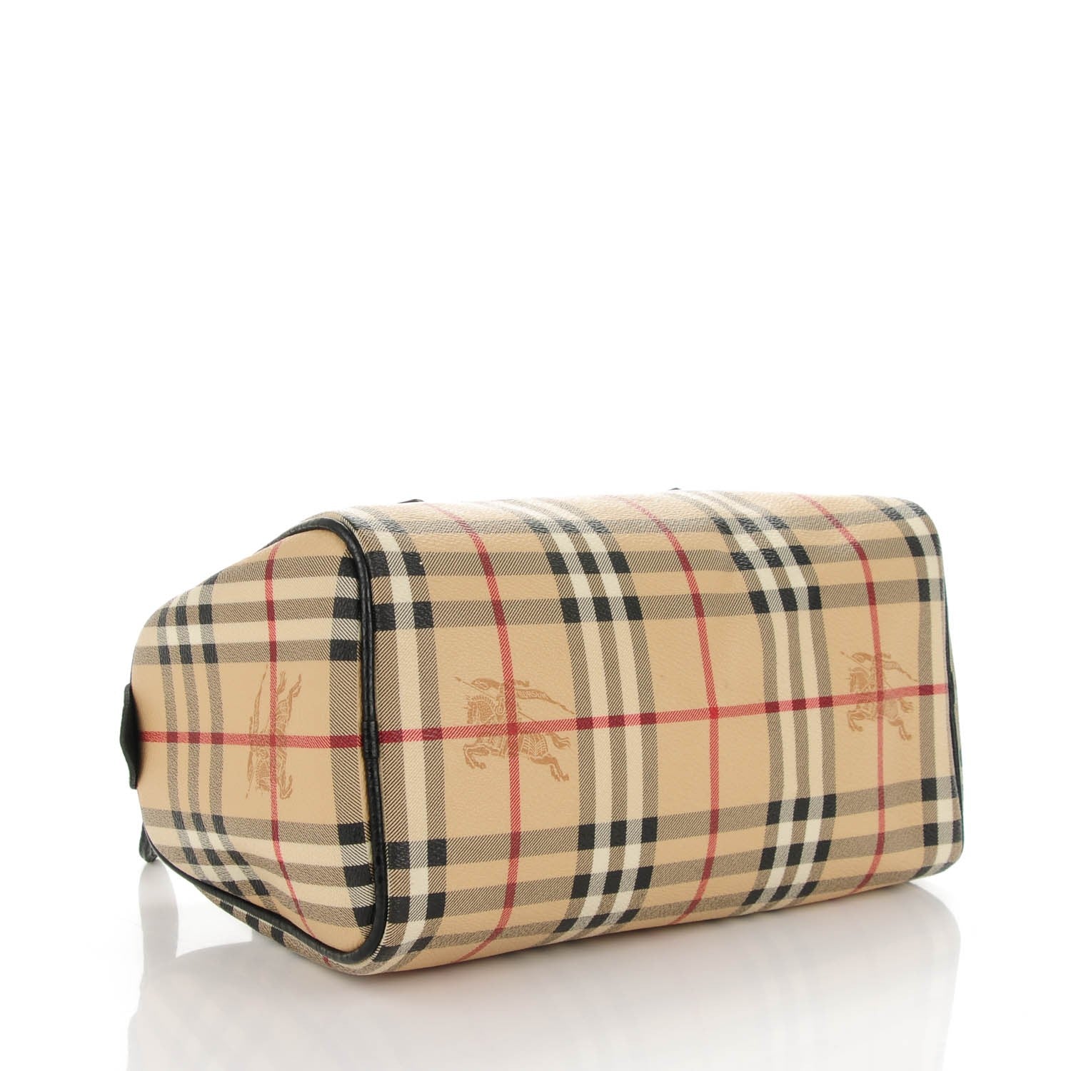 Burberry Haymarket Check Small Chester Bowling Bag Black 4 of 7