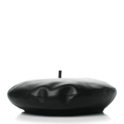 Christian Dior Lambskin D-Dream Beret 57 Black 5 of 8