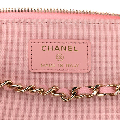 Chanel Caviar Quilted Small Vanity Case With Chain Pink 8 of 9