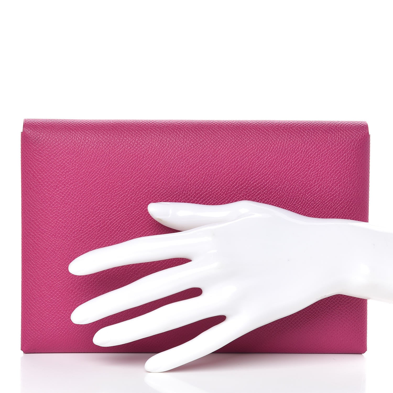 Hermes Epsom Calvi Pouch Rose Poupre Bleu Electrique 3 of 12