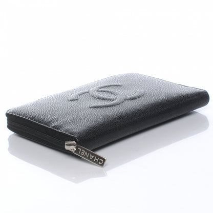 Chanel Caviar CC Zip Around Wallet Black 4 of 9