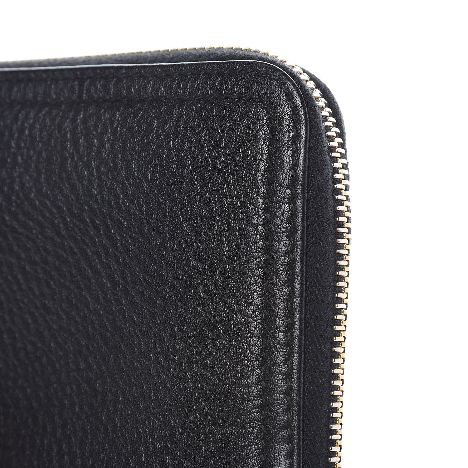 Prada Vitello Daino Zip Around Wallet Black 10 of 10