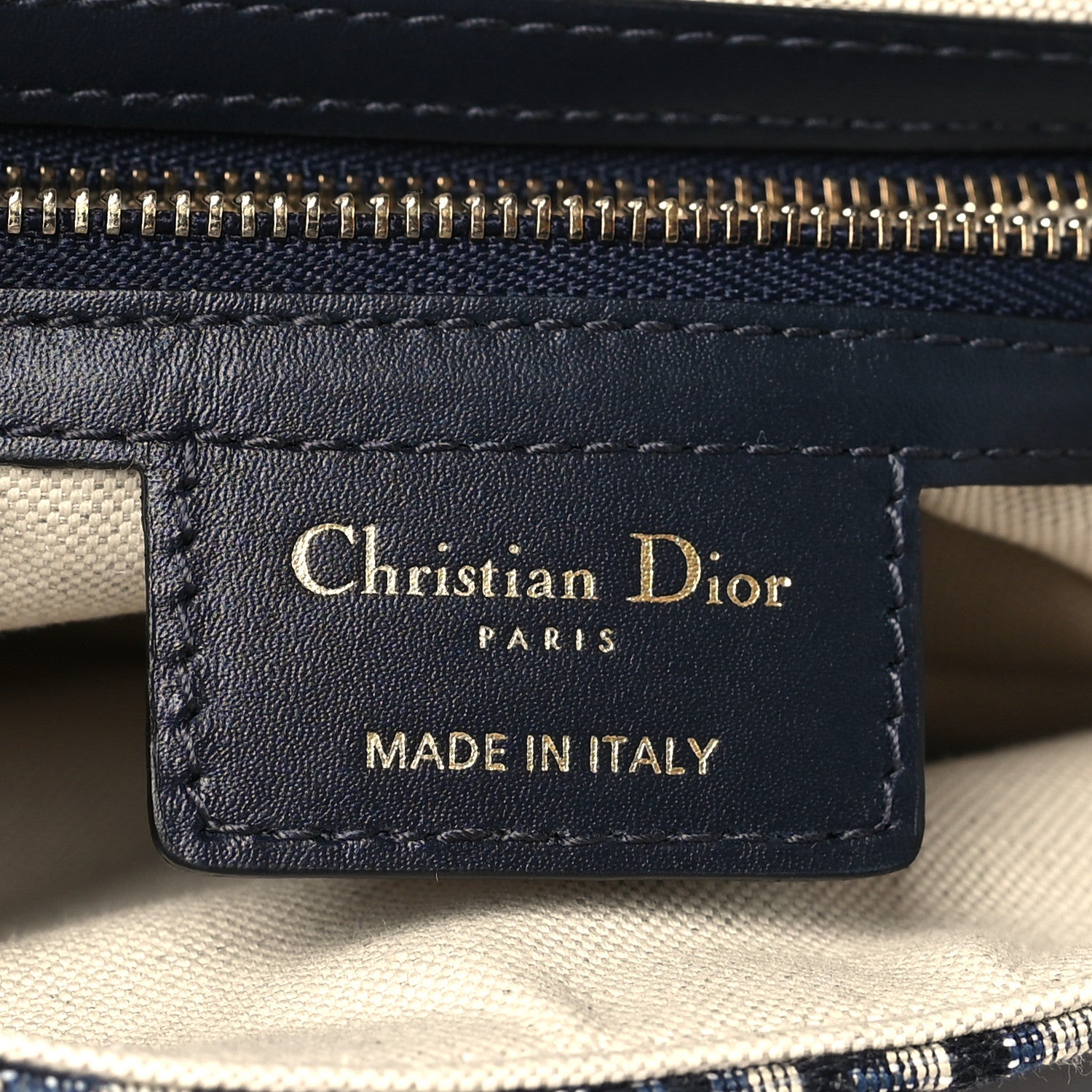 Christian Dior Oblique Saddle Bag Blue 6 of 10