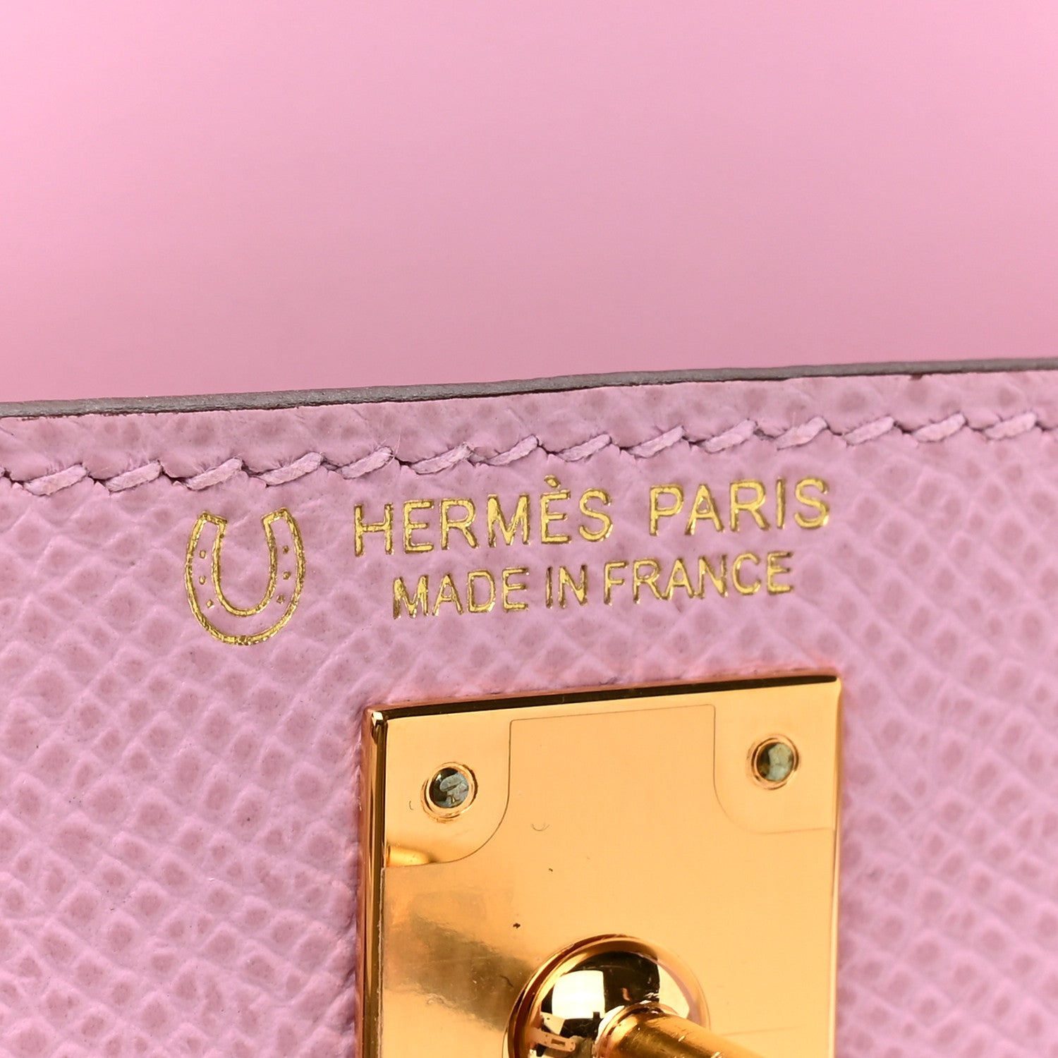 Hermes Epsom Horseshoe Mini Kelly Sellier 20 Mauve Sylvestre Craie 6 of 16