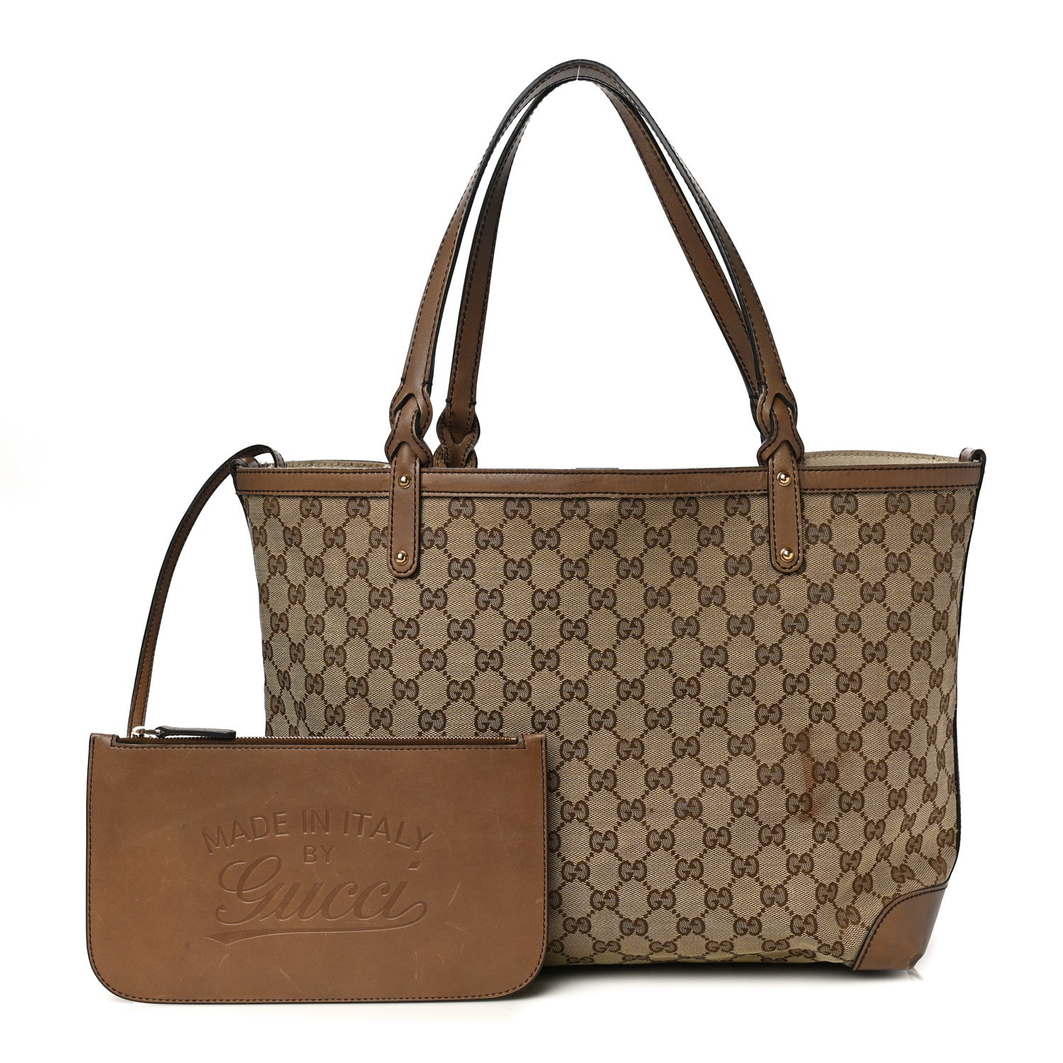 Gucci Monogram Medium Craft Tote Brown 1 of 40