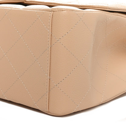Chanel Caviar Quilted Maxi Double Flap Beige 10 of 10