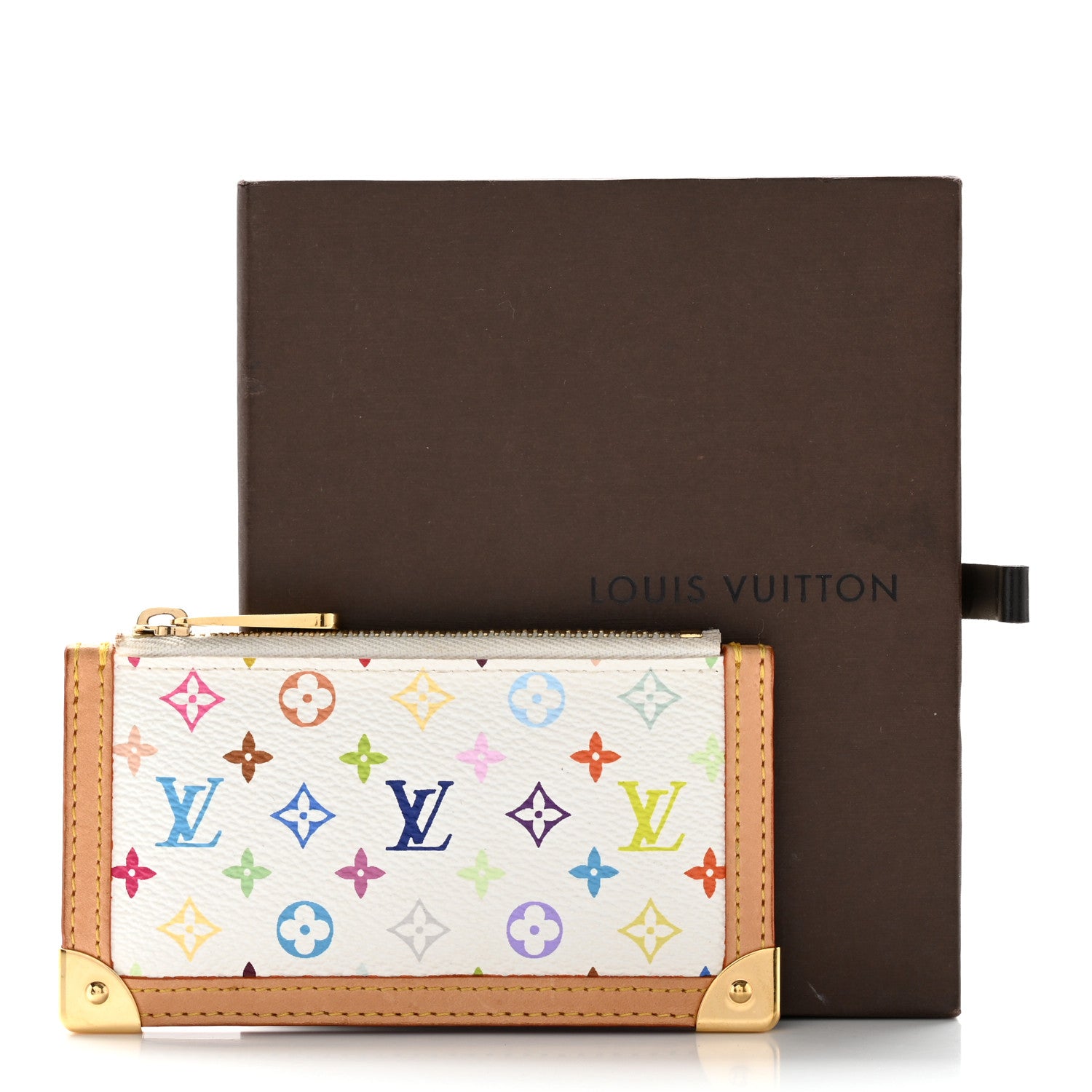 Louis Vuitton Monogram Multicolor Key Pouch White 11 of 11