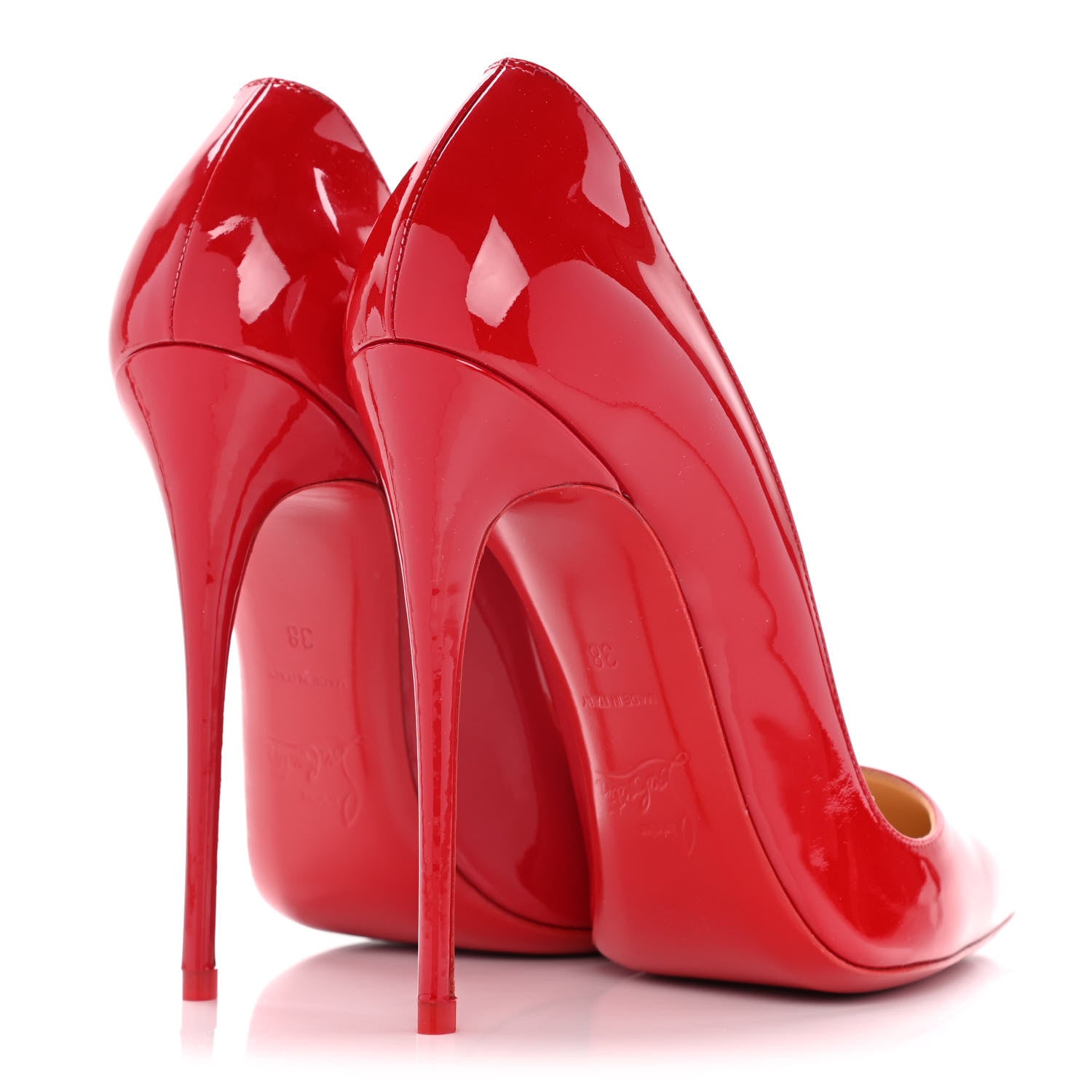 Christian Louboutin Patent So Kate 120 Pumps 38 Red 4 of 13