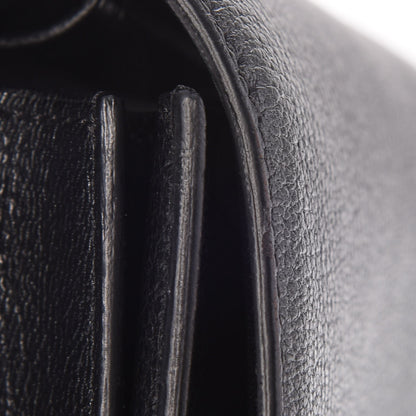 Celine Goatskin Medium Classic Box Flap Bag Black 9 of 11