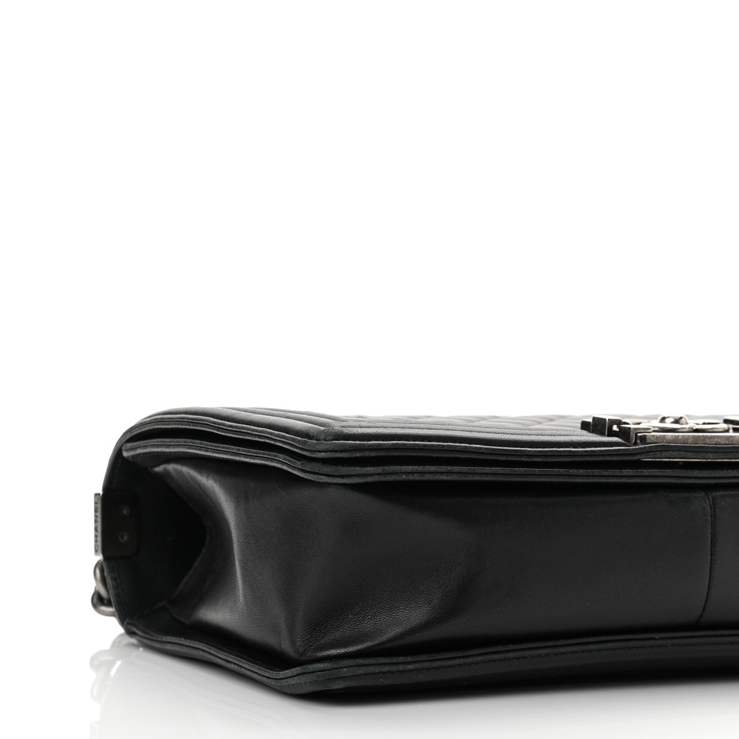 Lambskin Quilted New Medium Boy Flap Black