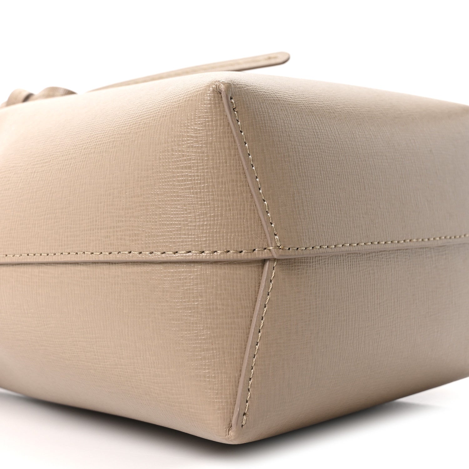 Mansur Gavriel Saffiano Mini Mini Bucket Bag Beige 9 of 10