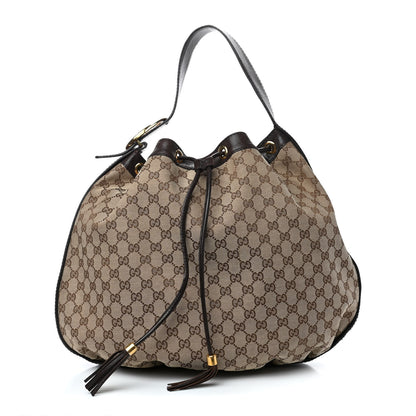 Gucci Monogram Medium Interlocking Icon Shoulder Bag Dark Brown 1 of 6