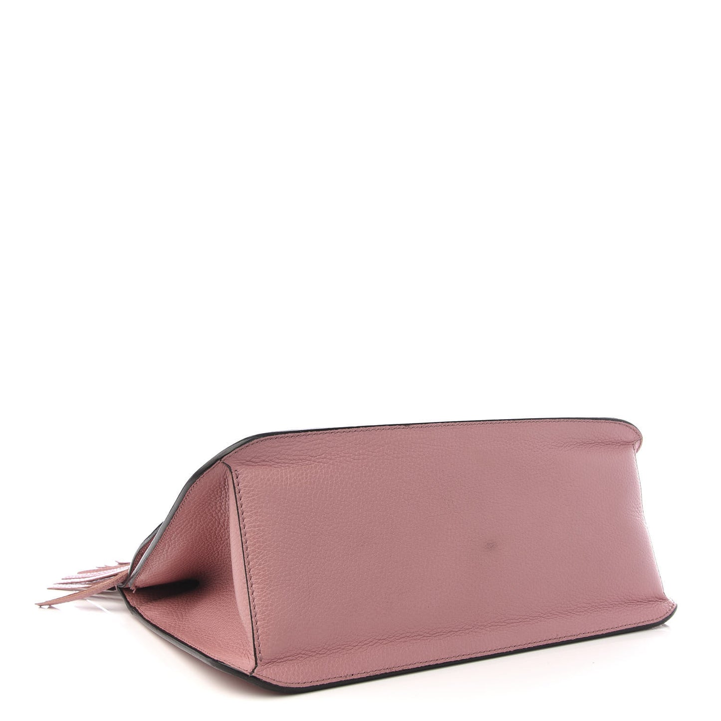 Cellarius Calfskin Medium Bamboo Daily Flap Shoulder Bag Carmine Rose