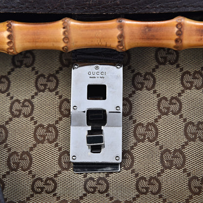 Gucci Monogram Bamboo Bullet Bag Dark Brown 21 of 22