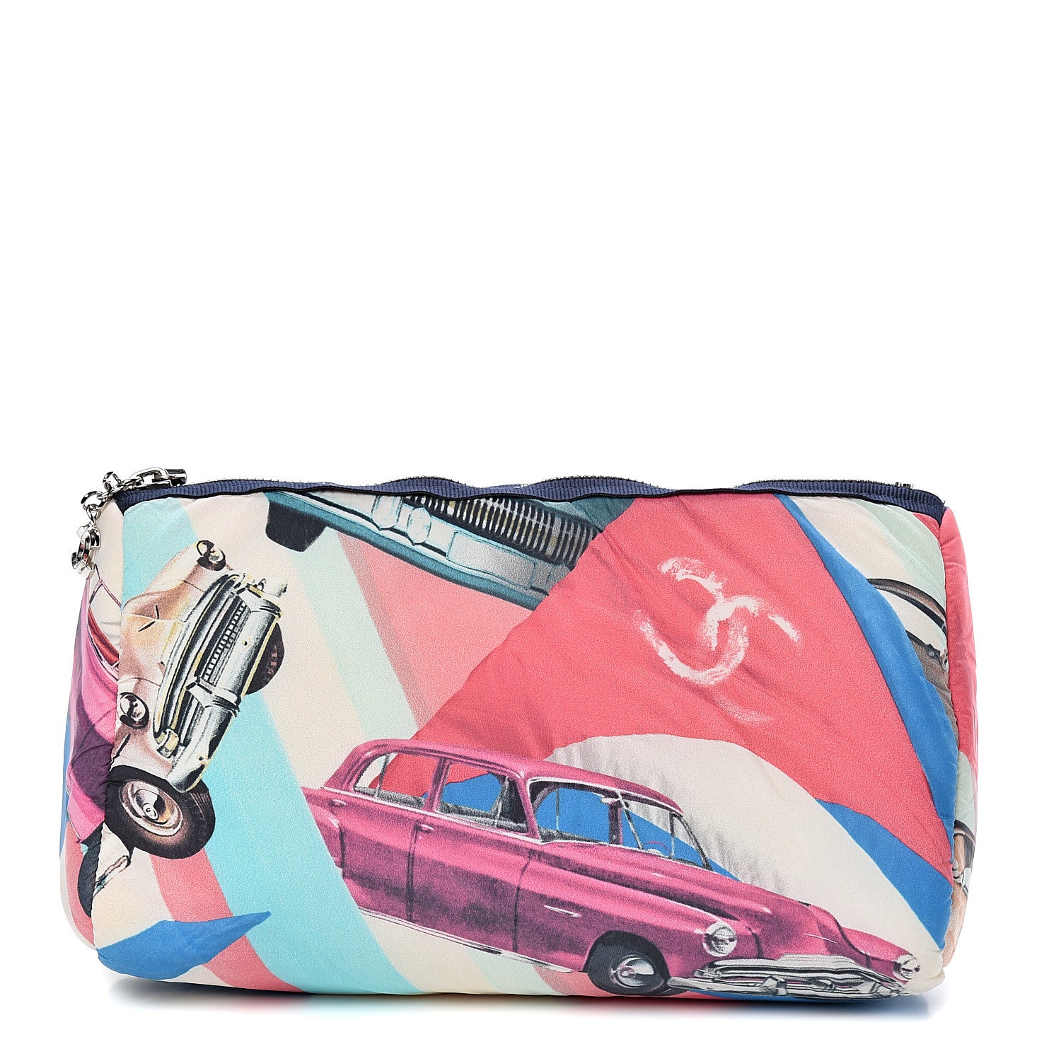Chanel Nylon Printed Car Cosmetic Pouch 1 of 6
