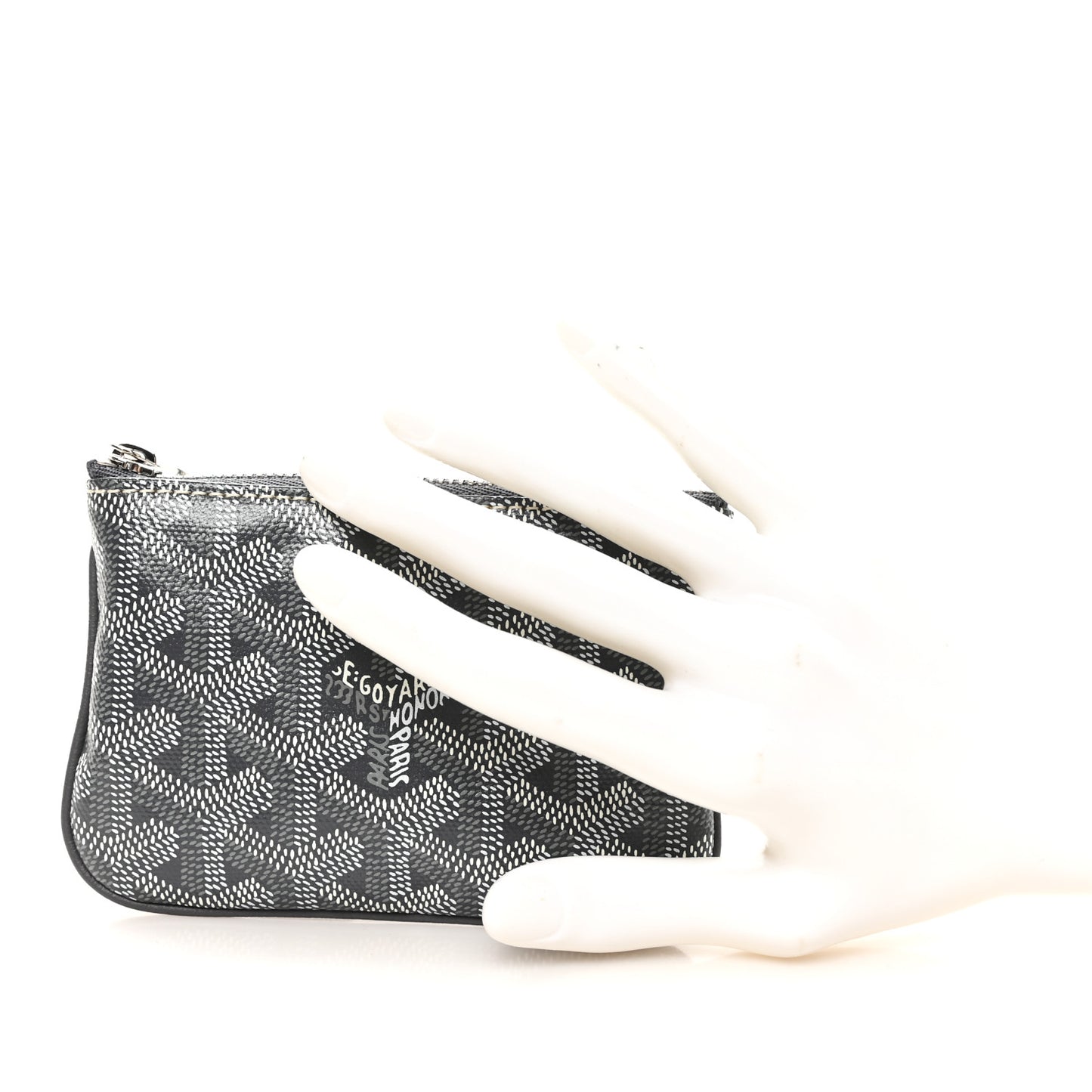 Goyardine Nano Senat Key Pouch Grey