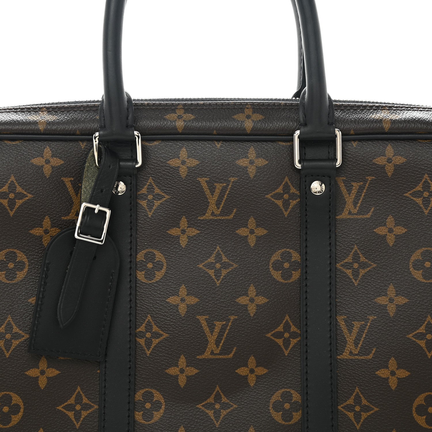 Louis Vuitton Monogram Macassar Porte Documents Voyage Soft Briefcase 8 of 8