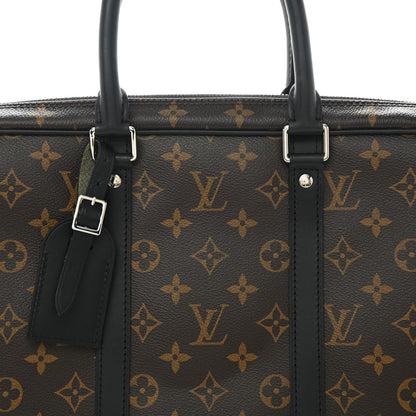 Louis Vuitton Monogram Macassar Porte Documents Voyage Soft Briefcase 8 of 8