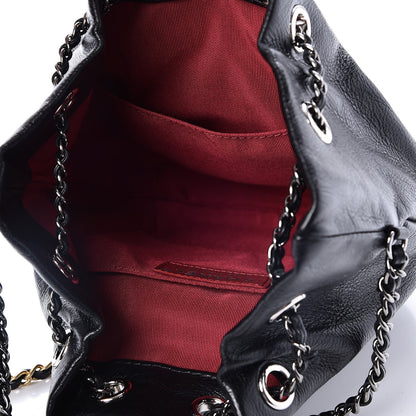 Chanel Calfskin Quilted Small Gabrielle Bucket Black 5 of 8