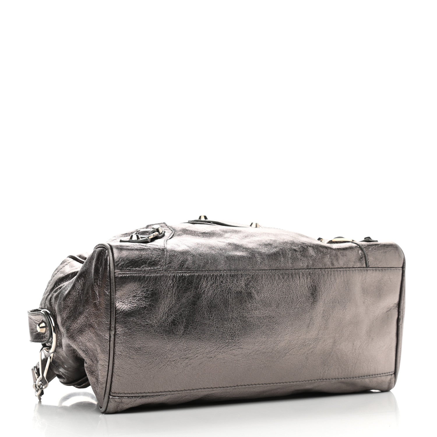 Balenciaga Agneau Classic Hardware Box Bag Metallic 4 of 9