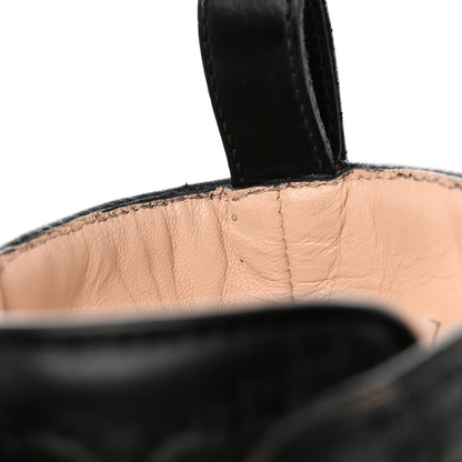 Gucci Cordovan Lux Nappa GG Matelasse Lace Up 60mm Combat Boots 37.5 Black 12 of 15